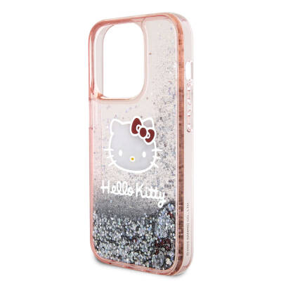 Apple iPhone 15 Pro Case Hello Kitty Original Licensed Iconic Liquid Glitter Cover - 7