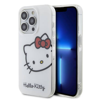 Apple iPhone 15 Pro Case Hello Kitty Original Licensed Text and Iconic Logo Kitty Head Cover - 10