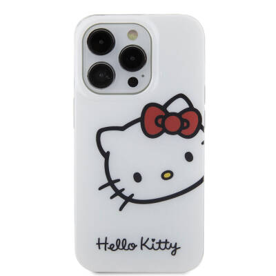 Apple iPhone 15 Pro Case Hello Kitty Original Licensed Text and Iconic Logo Kitty Head Cover - 12