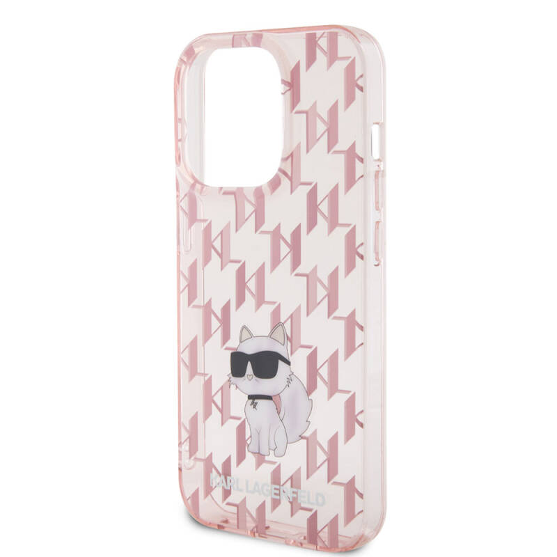 Apple iPhone 15 Pro Case Karl Lagerfeld IML C Monogram Original Licensed Cover - 5