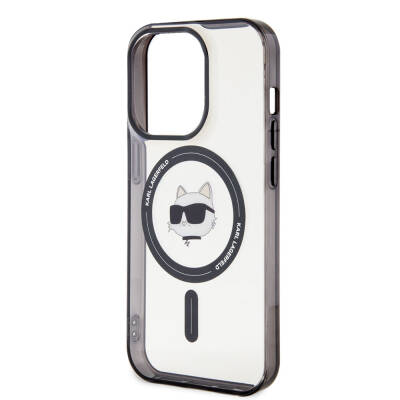 Apple iPhone 15 Pro Case Karl Lagerfeld IML Choupette Original Licensed Cover with Magsafe Charging Feature - 5