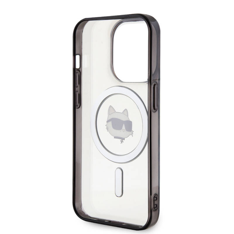 Apple iPhone 15 Pro Case Karl Lagerfeld IML Choupette Original Licensed Cover with Magsafe Charging Feature - 6