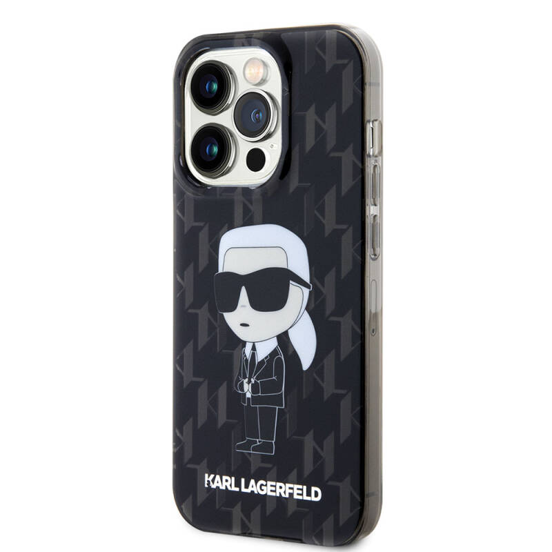 Apple iPhone 15 Pro Case Karl Lagerfeld IML Iconic Monogram Original Licensed Cover - 2