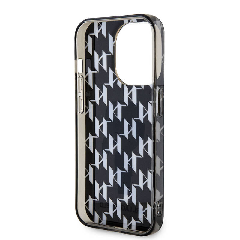 Apple iPhone 15 Pro Case Karl Lagerfeld IML Iconic Monogram Original Licensed Cover - 6