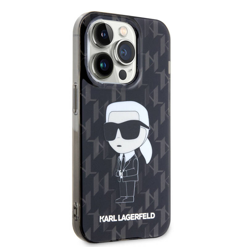 Apple iPhone 15 Pro Case Karl Lagerfeld IML Iconic Monogram Original Licensed Cover - 8