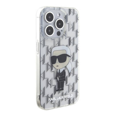 Apple iPhone 15 Pro Case Karl Lagerfeld IML Iconic Monogram Original Licensed Cover - 16