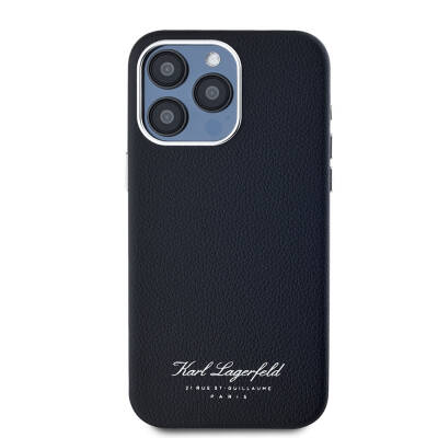 Apple iPhone 15 Pro Case Karl Lagerfeld Original Licensed KL Written Hotel Cover - 5