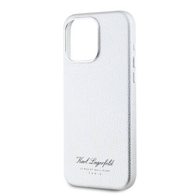 Apple iPhone 15 Pro Case Karl Lagerfeld Original Licensed KL Written Hotel Cover - 11