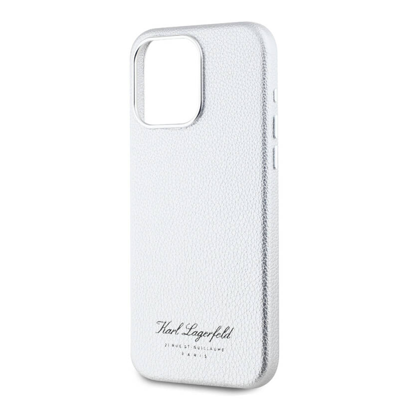 Apple iPhone 15 Pro Case Karl Lagerfeld Original Licensed KL Written Hotel Cover - 11