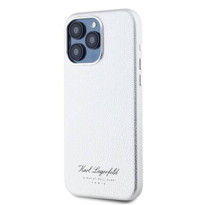 Apple iPhone 15 Pro Case Karl Lagerfeld Original Licensed KL Written Hotel Cover - 14