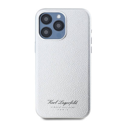 Apple iPhone 15 Pro Case Karl Lagerfeld Original Licensed KL Written Hotel Cover - 15