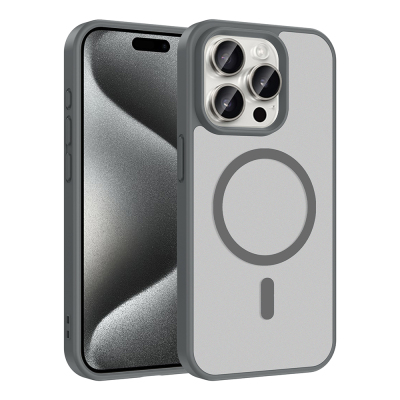 Apple iPhone 15 Pro Case M-safe Charging Feature Zore Ballet Flat Cover - 2