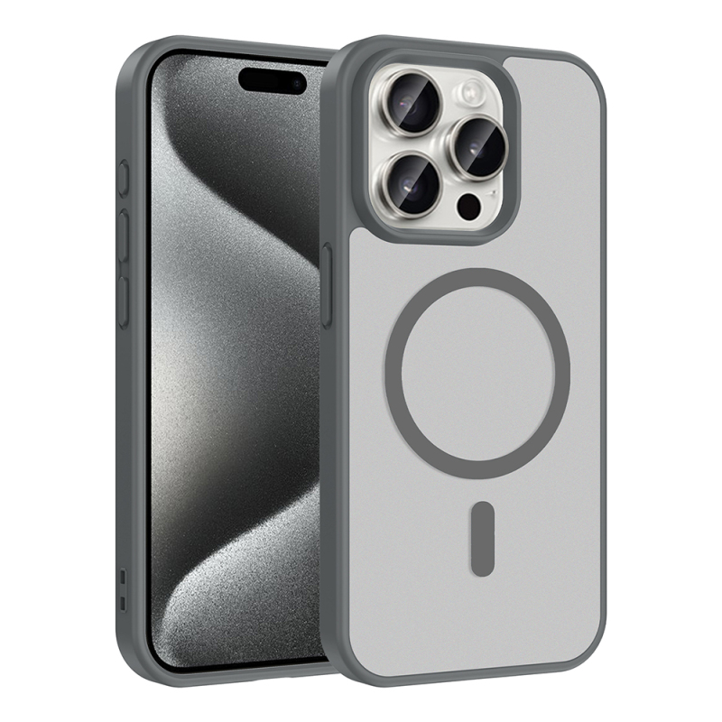 Apple iPhone 15 Pro Case M-safe Charging Feature Zore Ballet Flat Cover - 2