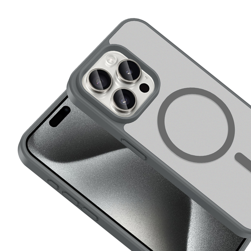 Apple iPhone 15 Pro Case M-safe Charging Feature Zore Ballet Flat Cover - 8