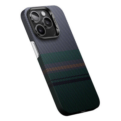 Apple iPhone 15 Pro Case Magsafe Charging Feature Carbon Fiber Design Benks Aurora ArmorAir Kevlar Cover - 3