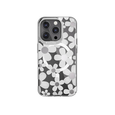 Apple iPhone 15 Pro Case Magsafe Charging Feature Double IMD Printed Licensed Switcheasy Artist-M Fleur Cover - 1