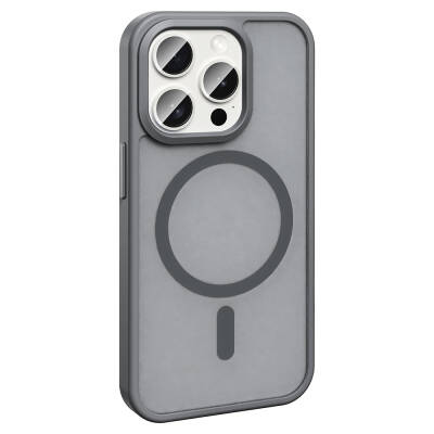 Apple iPhone 15 Pro Case Magsafe Charging Feature Matte Back Surface Zore Sio Cover - 8