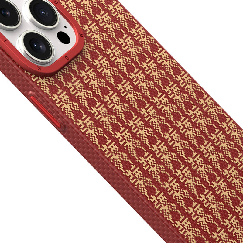 Apple iPhone 15 Pro Case Magsafe Charging Featured 1500D Youngkit Auspicious Loong Series Cover - 2