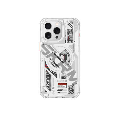 Apple iPhone 15 Pro Case Magsafe Charging Featured Layered Machine Themed SkinArma Ekho Cover - 5