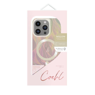 Apple iPhone 15 Pro Case Magsafe Charging Featured Leaf Patterned Coehl Willow Cover - 3