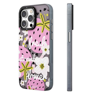 Apple iPhone 15 Pro Case Magsafe Charging Featured Summer Fruit Patterned Youngkit Fruity Flavor Series Cover - 3