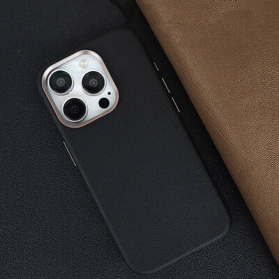 Apple iPhone 15 Pro Case Magsafe PU Leather Zore Adora Cover with Charging Feature - 8