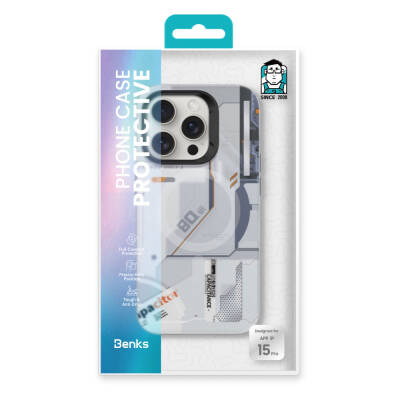 Apple iPhone 15 Pro Case Mechanical Design Benks Perspective Series Cover MagSafe Charging Feature - 10