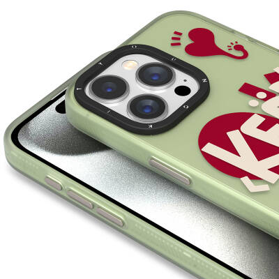 Apple iPhone 15 Pro Case Patterned Youngkit Happy Hearth Series Cover - 4