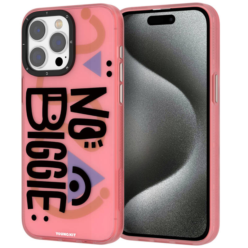 Apple iPhone 15 Pro Case Patterned Youngkit Happy Hearth Series Cover - 9