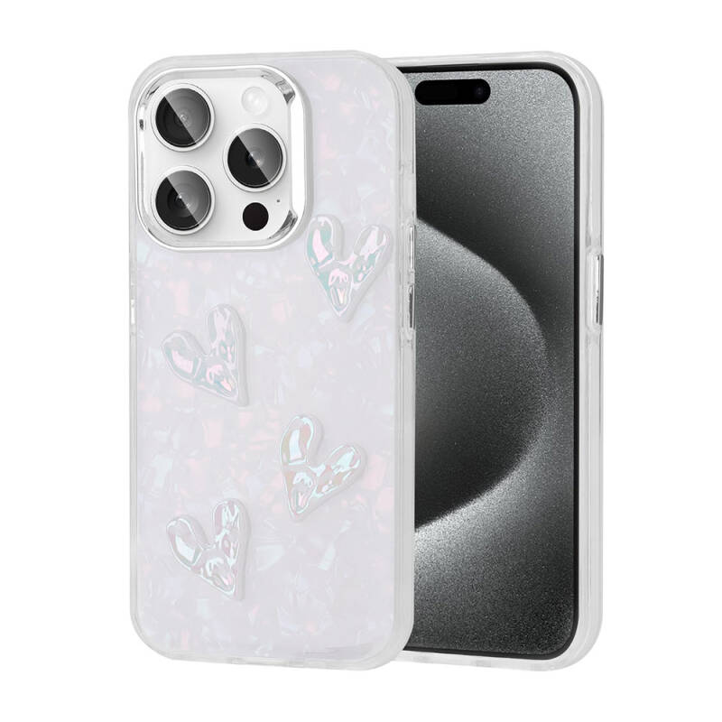 Apple iPhone 15 Pro Case Relief Figured Shiny Zore Eralli Silicone Cover - 1