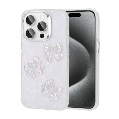 Apple iPhone 15 Pro Case Relief Figured Shiny Zore Eralli Silicone Cover - 9