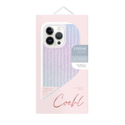 Apple iPhone 15 Pro Case Shining Back Surface Coehl Linear Cover - 3