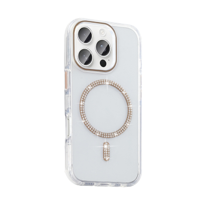 Apple iPhone 15 Pro Case Stone Design M-safe Charging Feature Zore Koment Silicone Cover - 5