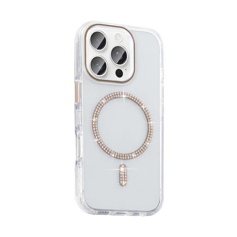 Apple iPhone 15 Pro Case Stone Design M-safe Charging Feature Zore Koment Silicone Cover - 5