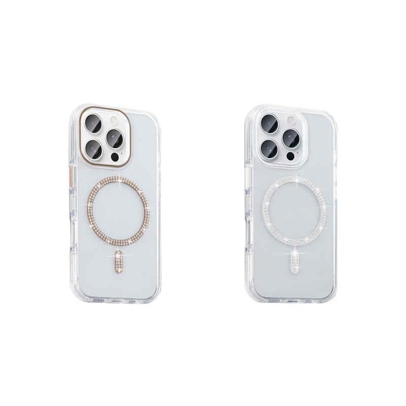Apple iPhone 15 Pro Case Stone Design M-safe Charging Feature Zore Koment Silicone Cover - 8