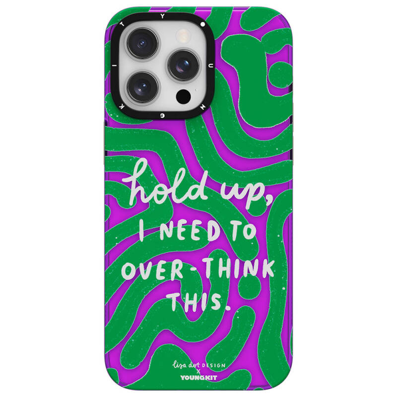 Apple iPhone 15 Pro Case Text Patterned Youngkit Mindfulness Series Cover - 5