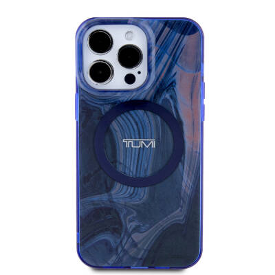 Apple iPhone 15 Pro Case TUMI Original Licensed Magsafe Charge Feature PC TPU Double Layer Liquid Printed Cover - 3