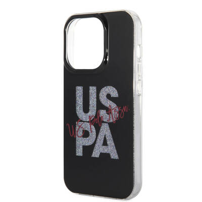 Apple iPhone 15 Pro Case U.S. Polo Assn. Original Licensed Glitter Glossy Alphabet Design Cover - 7