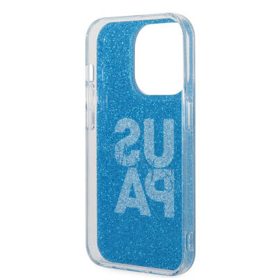 Apple iPhone 15 Pro Case U.S. Polo Assn. Original Licensed Glitter Glossy Alphabet Design Cover - 16