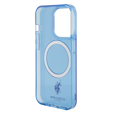 Apple iPhone 15 Pro Case U.S. Polo Assn. Original Licensed Magsafe Charging Featured Transparent Design Cover - 7