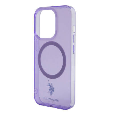 Apple iPhone 15 Pro Case U.S. Polo Assn. Original Licensed Magsafe Charging Featured Transparent Design Cover - 22