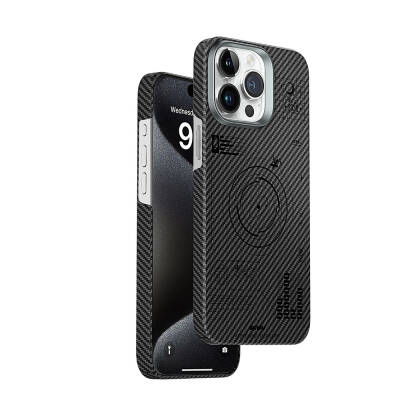 Apple iPhone 15 Pro Case Wiwu KJZ-017 Carbon Fiber 600D Explore Cover - 1
