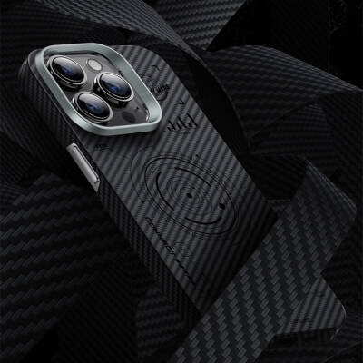Apple iPhone 15 Pro Case Wiwu KJZ-017 Carbon Fiber 600D Explore Kevlar Cover - 10
