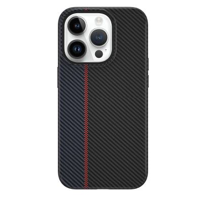 Apple iPhone 15 Pro Case Wiwu LCC-107 Carbon Fiber Magsafe Charging Featured Camera Protected Cabin Cover - 6