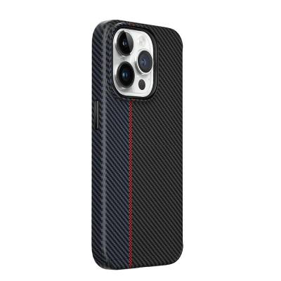 Apple iPhone 15 Pro Case Wiwu LCC-107 Carbon Fiber Magsafe Charging Featured Camera Protected Cabin Cover - 8