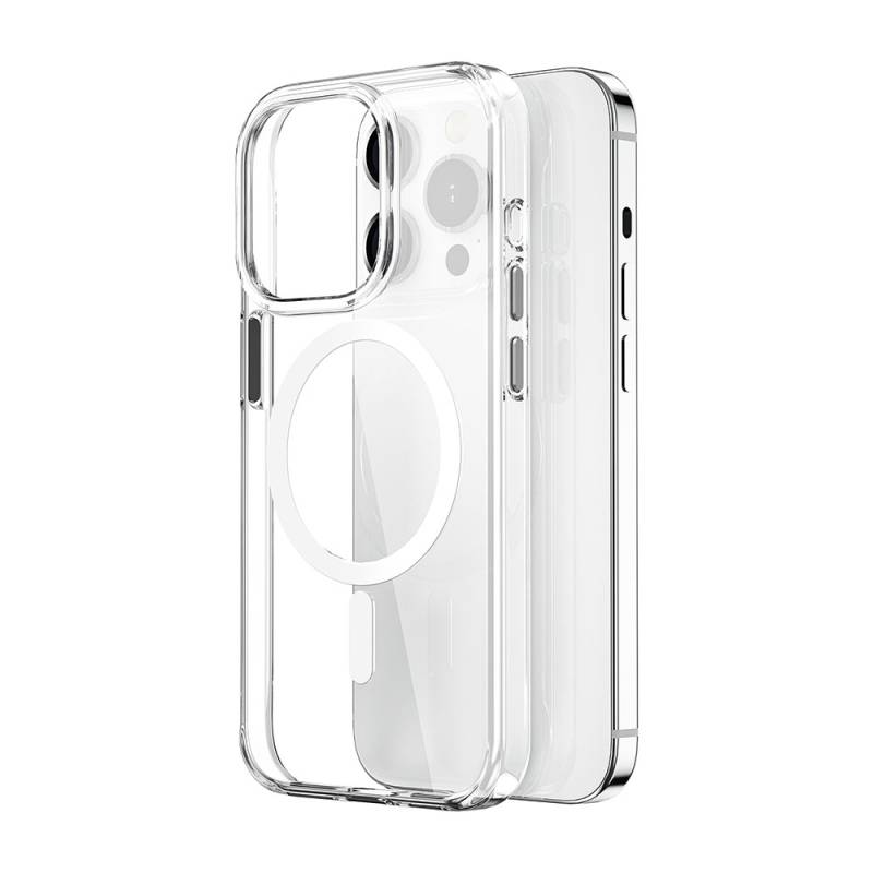 Apple iPhone 15 Pro Case Wiwu ZYS-013 Transparent Jelly Cover with Magsafe Charging Feature and Colorful Camera Frame - 2