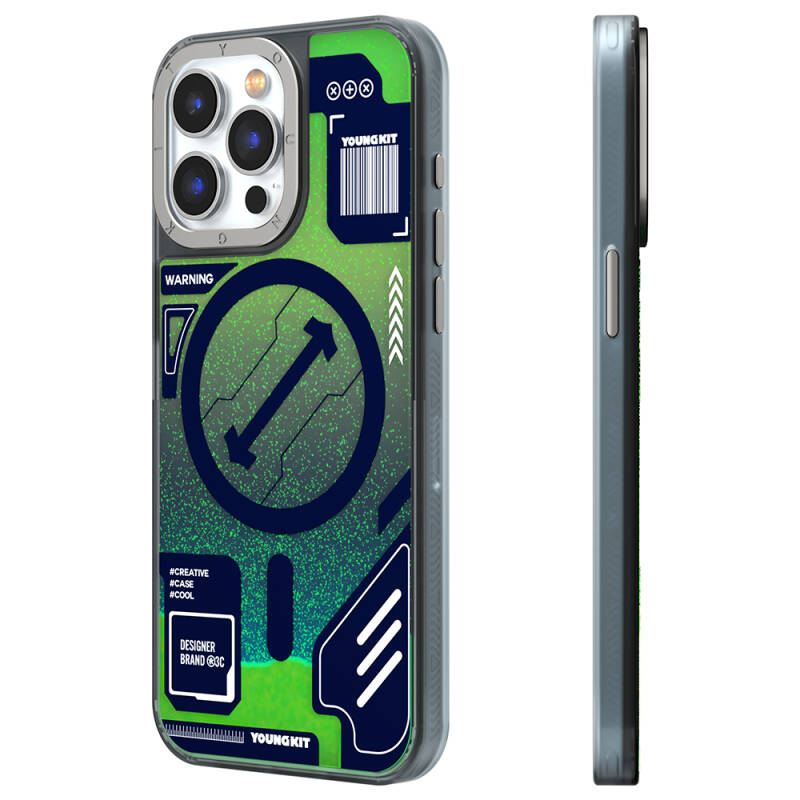 Apple iPhone 15 Pro Case YoungKit Galaxy Series Cover with Magsafe Charging Feature - 8