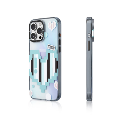 Apple iPhone 15 Pro Case Youngkit Love Series Cover with Magsafe Charging Feature - 3