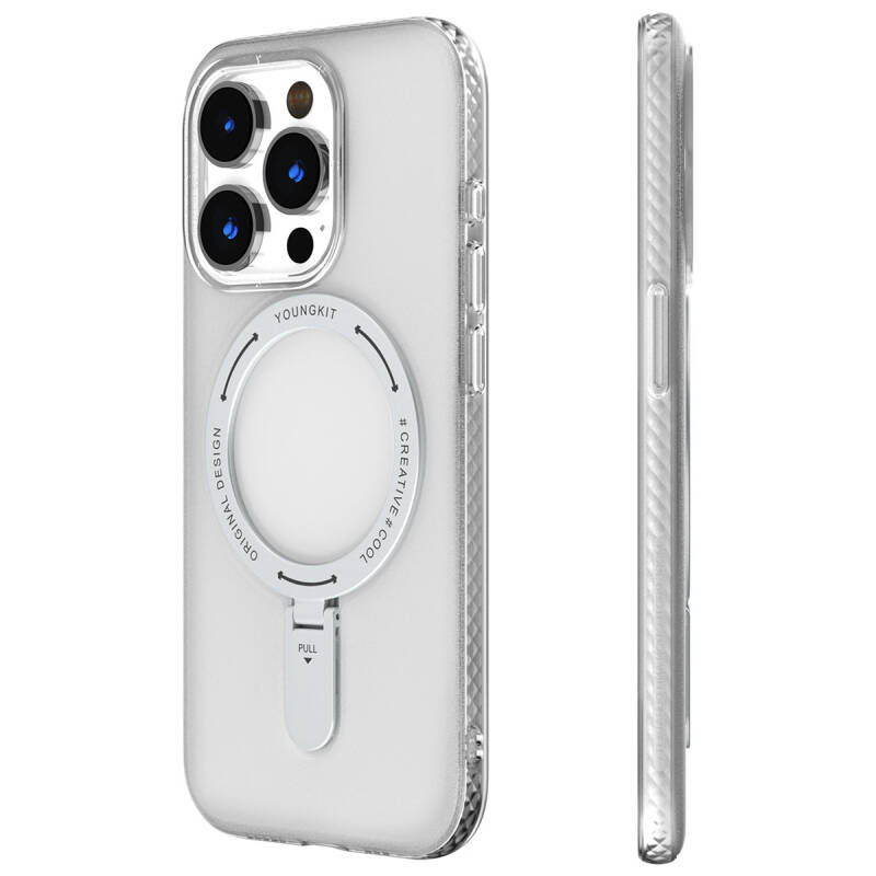 Apple iPhone 15 Pro Case Youngkit Rock Series Cover with Magsafe Charging Feature - 11