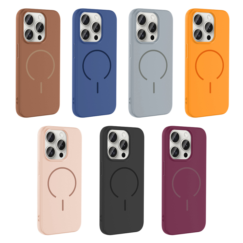 Apple iPhone 15 Pro Case Zore Meta Cover with M-safe Charging Feature - 23